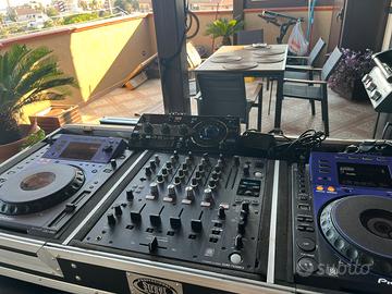 Pioneer cdj 900 e Djm 750 mk2 con flightcase