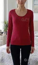 Maglia Guess rosso inteso con strass - taglia XS 