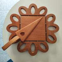 Tortiera o sottopentola in vero legno NUOVA