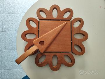 Tortiera o sottopentola in vero legno NUOVA