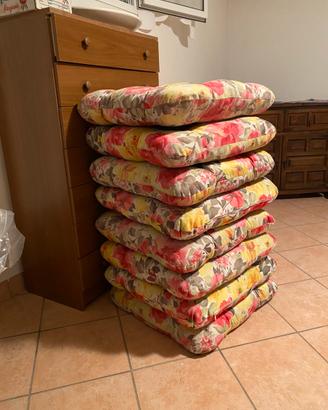 6 cuscini 60 x 60 cm molto morbidi