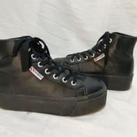 Superga donna 2705 Hi Top total black tg.36