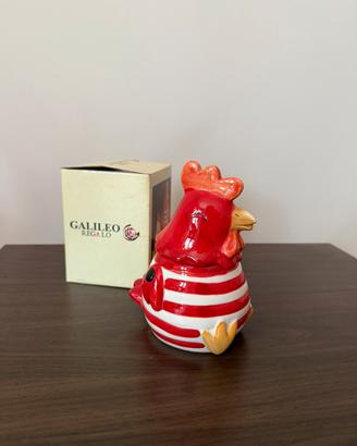 Scatolina portaoggetti Gallo ceramica