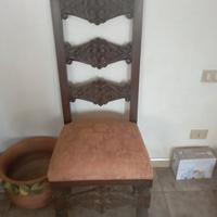 Sedia trono antica 