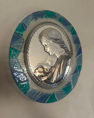 Icona Figura Sacra Madonna con Bambino