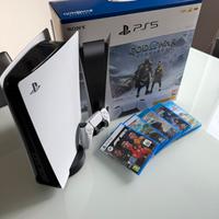 PlayStation 5 con lettore disco 1TB + 5 giochi