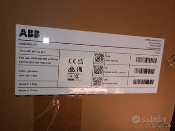 Wallbox abb 7,4kw con cavo  6AGC082155