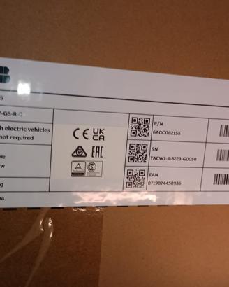 Wallbox abb 7,4kw con cavo  6AGC082155