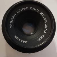 Carl Zeiss Jena DDR Tessar 50mm f2,8 M42 + tele