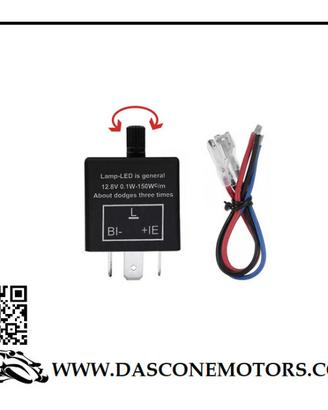 Relè per frecce a led REGOLABILI 12v 24 3 poli