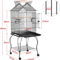 Voliera per pappagalli accessoriata come nuova
