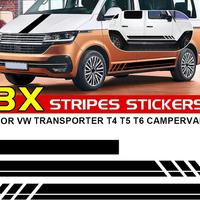 adesivi per VW T4, T5, T6 fiancata neri