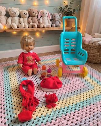 Cicciobello Bua+passeggino ; con autfit mano 