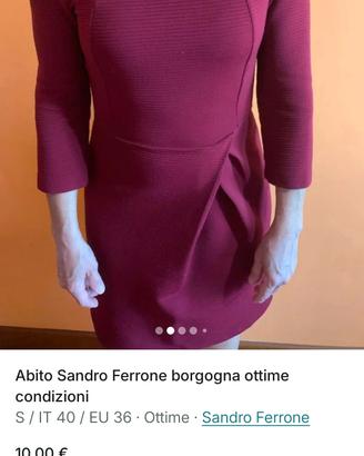 Abito Sandro Ferrone bordeaux