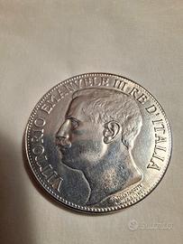 5 Lire del 1911 (Riproduzione)