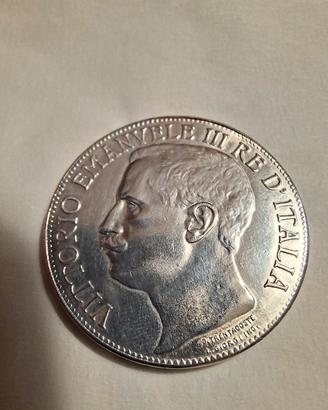 5 Lire del 1911 (Riproduzione)