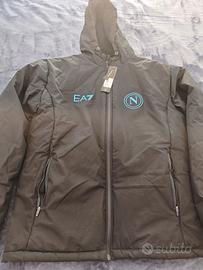 Giacca lunga del Napoli EA7. Taglia L. 
