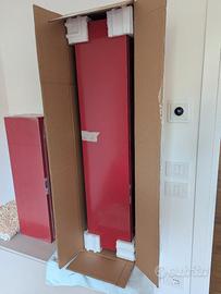 Pensile bagno colore rosso 1 anta apertura da dest