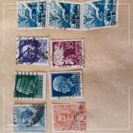 9 francobolli del regno d'Italia 