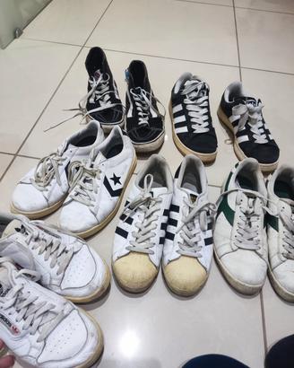 6 paia Adidas+Nike+converse+Vans