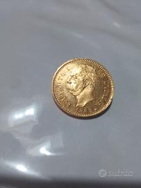 Umberto I 20 lire Oro Rosso 1882 R