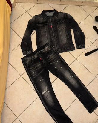 Completo DSQUEARED2 jeans nero