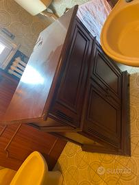 Mobile bar in legno marrone scuro