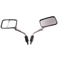 Coppia specchi retrovisori moto custom cromati Jap