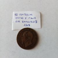 Moneta 10 centesimi 1863