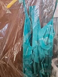 abito midi con balze Hanita