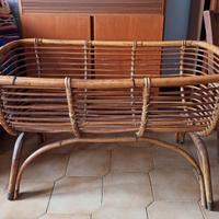Culla in vimini Vintage 