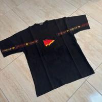 T-shirt Uomo Nera con Stampa Startup