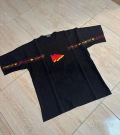 T-shirt Uomo Nera con Stampa Startup