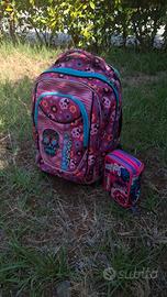 Zaino Seven Rosa + Astuccio Mitama Floreale