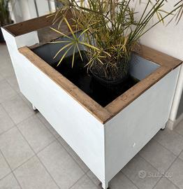 Vasca-acquario per tartarughe con filtro