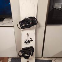 tavola Snowboard con sacca, e attacchi soft