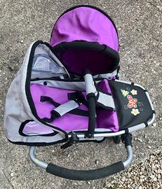 Carrozzina con passeggino per bambole