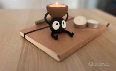 Portacandele fuliggine studio ghibli