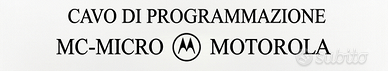 Cavo programmazione radio motorola mc-micro alri