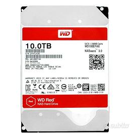 HARD DISK 3,5 WESTERN DIGITAL RED 10TB SATA 5400rp