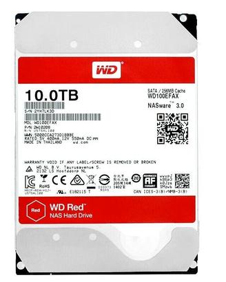 HARD DISK 3,5 WESTERN DIGITAL RED 10TB SATA 5400rp