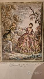 Stampa d'epoca "Sganarelle & Mélicerte"