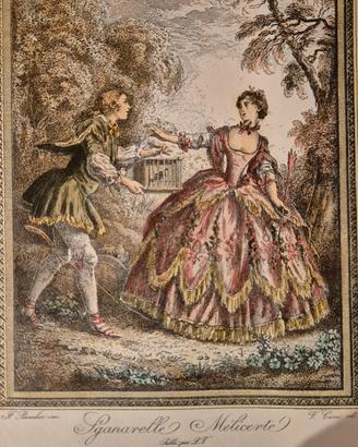 Stampa d'epoca "Sganarelle & Mélicerte"