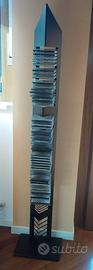 Porta CD a Torre - Metallo Nero - Capienza 50 CD