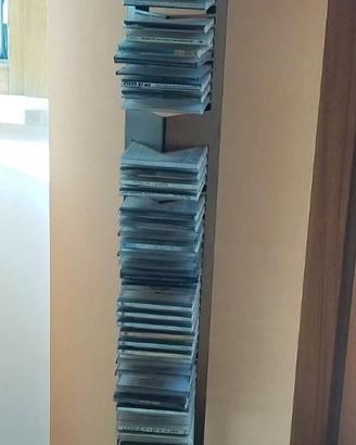 Porta CD a Torre - Metallo Nero - Capienza 50 CD