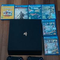 PlayStation pro 4 più controller più giochi 