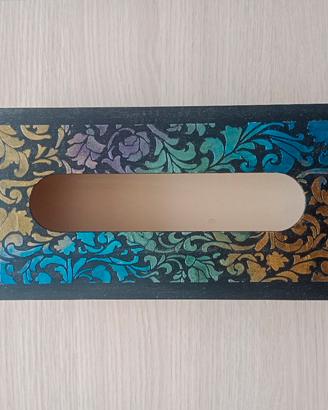 porta kleenex decorato a mano