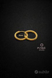 Cerchi coppia 12mm Oro