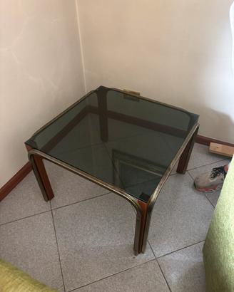 Tavolino soggiorno vintage vetro