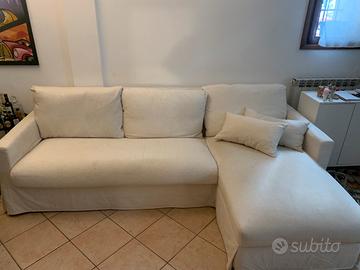 Divano ikea 3 posti con chaise-longue contenitore